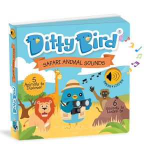 Ditty Bird Safari Animal Sounds Multi-Coloured 16x2x16cm