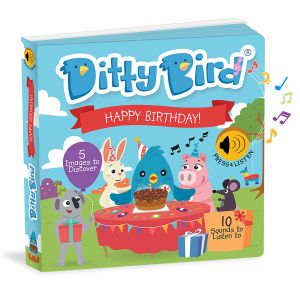 Ditty Bird Happy Birthday Multi-Coloured 16x2x16cm