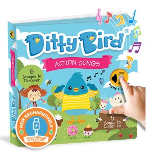 Ditty Bird Action Songs Multi-Coloured 16x2x16cm