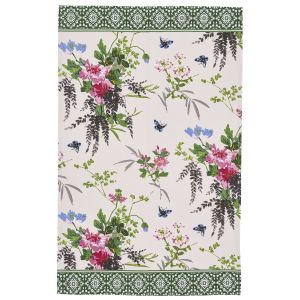Ulster Weavers Madame Butterfly Tea Towel Pink/Green 74x48x0.2cm