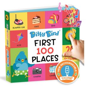 Ditty Bird First 100 Places Multi-Coloured 16x2x16cm