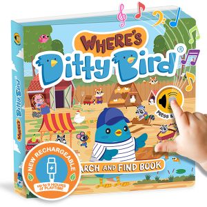 Ditty Bird Where's Ditty Bird? Multi-Coloured 16x2x16cm
