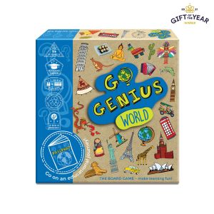 Go Genius World - The Board Game Multi-Coloured 24x4x24cm