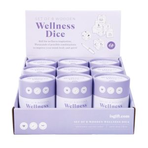 Is Gift Wellness Dice (9Disp) Natural 8.2x8.2x11cm
