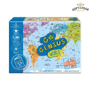 GO GENIUS World - The Giant Jigsaw Puzzle Multi-Coloured 68x48cm