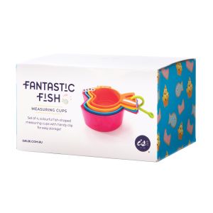 IS GIFT Fantastic Fish Measuring Cups Multi-Coloured Cup13x9x7cm