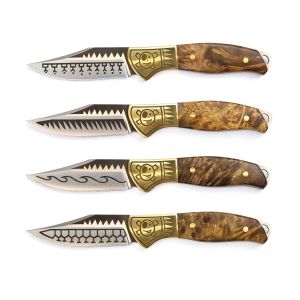 Homeys Tools for Life Schiffmacher Steak Knives - Set of 4 Black/Gold Giftbox 17.5x1.6x3.2cm
