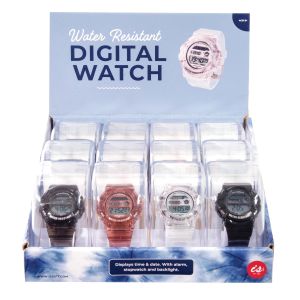 Is Gift Digital Watch (3Asst/12Disp) Assorted 22x4.3x1.5cm