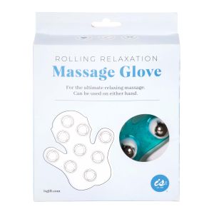 isGift Rolling Relaxation Massage Glove Green 16x14x5cm