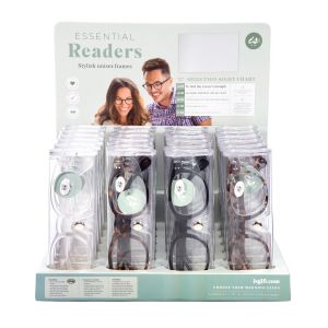 Is Gift Essential Reading Glasses (4Asst/24Disp) Assorted 15.5x6.5x3.2cm
