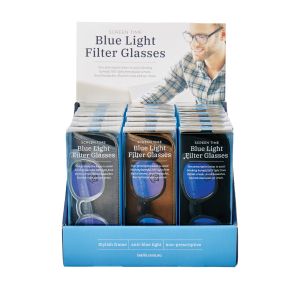 Tech 2 IT Screen Time - Blue Light Filter Glasses (3 Asst/18 Disp) 16x6.2x3.5cm
