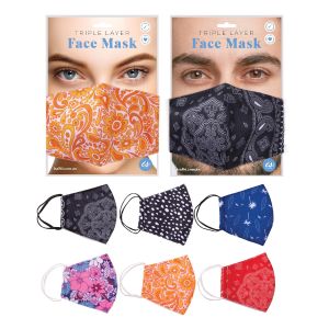 Is Gift Triple Layer Face Mask (6asst) Assorted 24.5x17cm