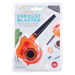 isGift Desktop USB Dust Blaster Orange 16x5x8cm