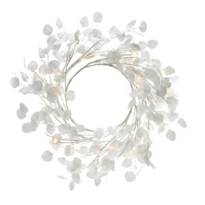 Rogue Eucy LED Wreath White 60x15x60cm