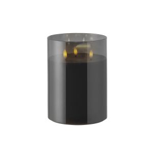 Rogue Glass Triflame Candle Black 15x15x20cm