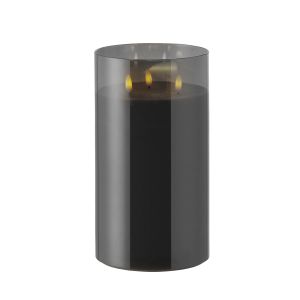Rogue Glass Triflame Candle Black 15x15x25cm