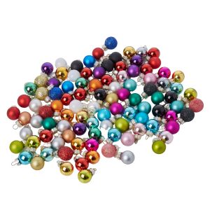 Rogue Xmas Mini Balls 100pcs Set Multi-Colour 2cm