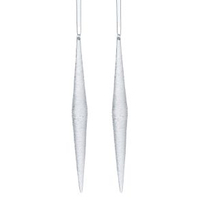 Rogue Icicle Ornaments S2 White 2x2x18cm