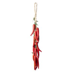 Rogue Strand of Red Peppers Red 46x10x6cm