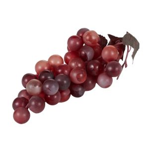 Rogue Red Grapes with Leaves 20x8x8cm