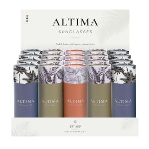 Altima Sunglasses Display (Holds 20) Multi-Coloured 50x10x11.5cm