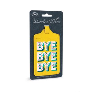 Fred Wander Ware - Luggage Tag Bye Bye Yellow 7x1.5x16cm