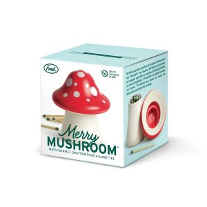 Fred Merry Mushroom Match Strike Multi-Coloured 7x7x8cm