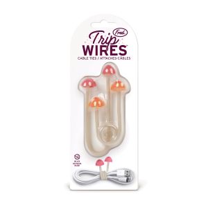 Fred Trip Wires Cable Ties 2pcs Set Pink 10x1x1cm