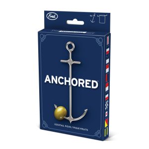 Fred Anchored Cocktail Picks 4pcs Set Silver 5.3x0.3x11.9cm