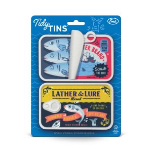 Fred Tidy Tins Sponges 2pcs Set Multi-Coloured 12x3x7cm