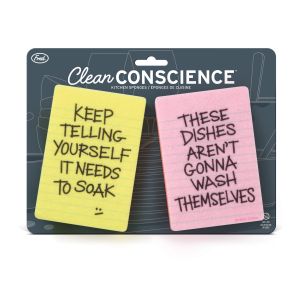 Fred Clean Conscience Sponges 2pcs Set Multi-Coloured 8x3x11cm