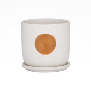 Rogue Rocio Pot Orange/white 15x15x14cm