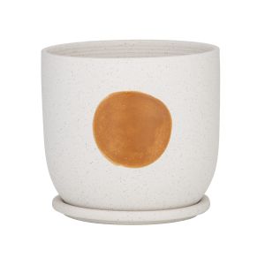 Rogue Rocio Pot Orange/white 19x19x18cm