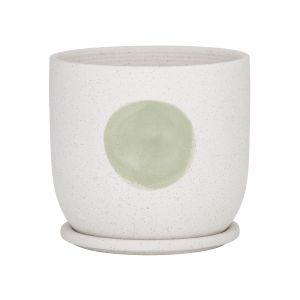Rogue Rocio Pot Green/White 19x19x18cm