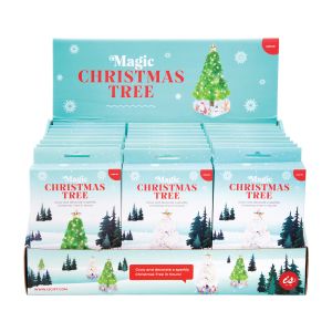 Is Gift Magic Christmas Tree (2 Asst/24 Disp) Assorted 19x23x10cm