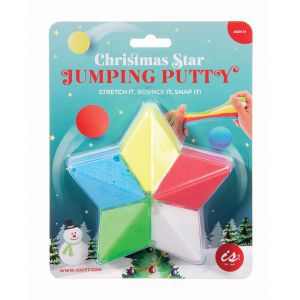 Is Gift Christmas Star Jumping Putty Multi-Coloured 12x12x4cm