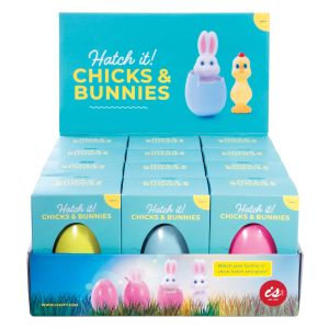 isGift Hatch it! Chicks & Bunnies (4 Asst/12 Disp) Multi-Coloured