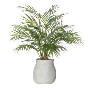 Grand Designs Phoenix Palm-Mahlia Pot Green & Cream 84x80x81cm