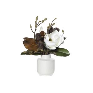 Rogue Black Grand Magnolia Mix-Josse Vase White/White 37x37x45cm