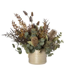 Rogue Autumn Banksia Mix-Ari Pot Brown/Light Brown 55x55x57cm