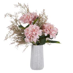 Rogue Hydrangea Tea Leaf-Beatrix Vase Pink & White 51x43x58cm