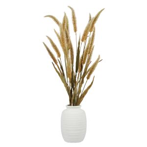 Rogue Fountain Grass Stem-Neven Vase Natural & White 56x50x104cm