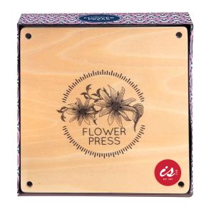 isGift Classic Flower Press Wood 5.4x15.8x15.8cm