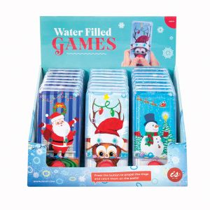 Is Gift Water Filled Games-Christmas(3 Asst/24 Disp) Assorted 13.8x6.7x0.7cm
