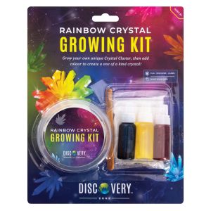 Discovery Zone Rainbow Crystal Growing Kit Multi-Coloured 23x18x5.5cm
