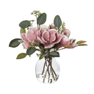 Rogue Magnolia Mix-Adina Vase Pink/Clear 35x35x31cm