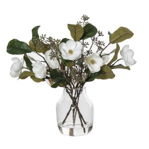 Rogue Chinese Magnolia Mix-Monica Vase White/Clear 45x30x45cm