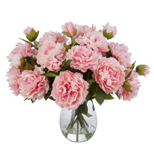 Rogue Peony Mix-Claire Vase Pink/Glass 65x60x75cm