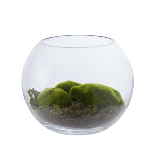 Rogue Moss Terrarium-Sphere vase Soft Green/Cream 24x24x20cm