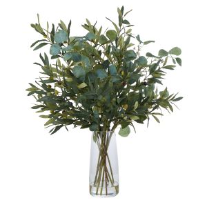 Rogue Olive Eucalyptus Mix-Alana Vase Green/Glass 70x70x86cm